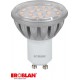  LEDSMD24AWW ROBLAN LED SMD dichroïques GU10 4,5W ALUMINIO Chaud 24 5050SMD 220V 290Lm