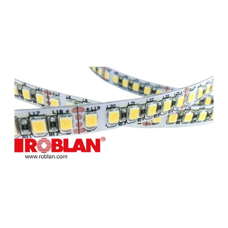 LEDT192HIP67W ROBLAN Bande de LED 19,2W IP67 24V Blanc 1036lm SMD3528 240 LED/m (bobine de 5 mètres) (6976)