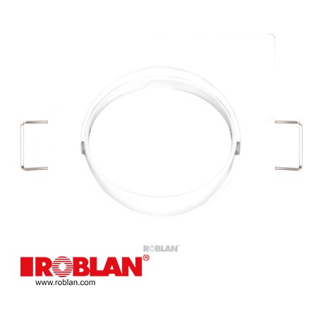 SDFSW ROBLAN Squared Fixed empotrable pour les lampes dichroïquess Blanc c/GU10 portal.