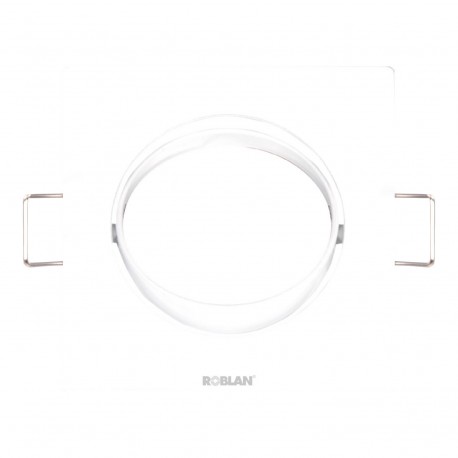 SDFSW ROBLAN Squared Fixed empotrable pour les lampes dichroïquess Blanc c/GU10 portal.