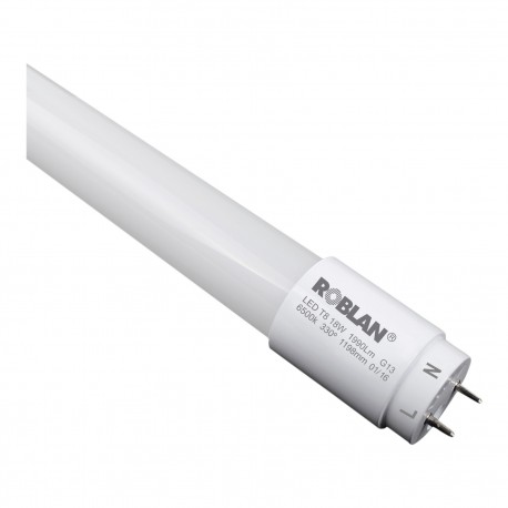 LEDT809330C ROBLAN Tube de LED 600mm 9W Chaud 990LM 3000K 330º