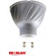 ECOCOB1X83000 ROBLAN LED Dichroic GU10 1X8 COB ECO 8W 48º Warm 3000K 556Lm 230V PF 0,50