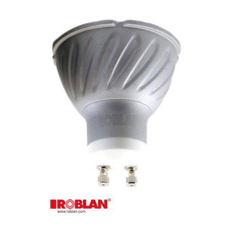  ECOCOB1X83000 ROBLAN LED Dicroico GU10 1X8 COB ECO 8W 48º Cálido 3000K 556Lm 230V PF 0,50