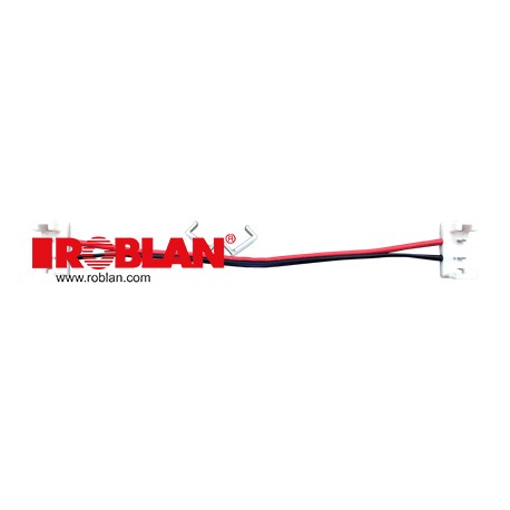 CONIP54F3528 ROBLAN Connettore rapido per IP54 Led strisce 3528 8mm "due strisce" (c / 10 centimetri Cavo) 