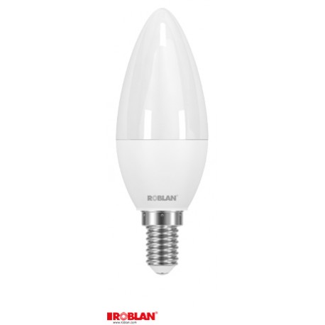 SKYC30CE14 ROBLAN LED Vela 6W Cálido 3000K E14 480Lm 220V-240V