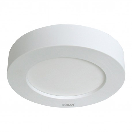 MOONR2558BC ROBLAN LED Panel MOON SURFACE Circulaire 18W 100-277V 1300Lm 3000K 227 x 35mm (Blanc)