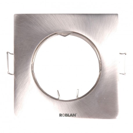 SDFFC ROBLAN Squared Fixed empotrable pour les lampes dichroïquess (fijo) CROMO c/GU10 portal.