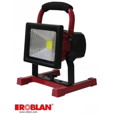  LEDMHL20BATSOS ROBLAN Proyectores LED 20W Recargable 6500K 1300lm DC 12V 2A 6600mAh IP65 SOS