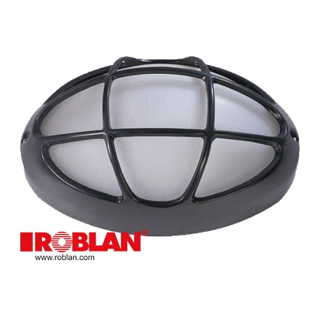  FPL1055L ROBLAN Wall Fixture S/ROUND con X Max 100W BLACK
