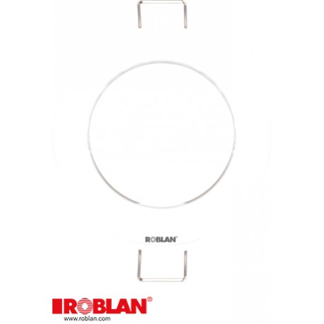 RDFFW ROBLAN Aro tour empotrable pour les lampes dichroïquess (fijo) Blanc c/GU10 portal.
