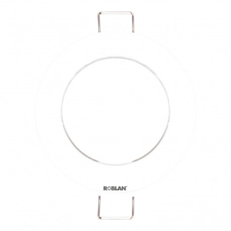 RDFFW ROBLAN Aro REDONDO lampade dicroiche da incasso (fisso) portale BIANCO c / GU10.