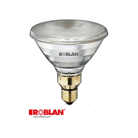 PAR38100R ROBLAN Halógena PAR38 100W E27 220V Rojo