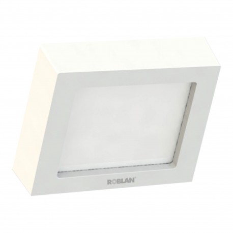 MOONS2572BF ROBLAN LED Panel MOON SURFACE Carrée 11W 100-277V 830Lm 4000K 172 x 35mm (Blanc)