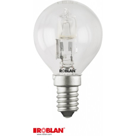 ECOA1542E14 ROBLAN ECO Sphérique Halogène 42W E14 220-240V