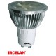  LEDGU104X1BD ROBLAN Dichroic GU10 4X1W LED pode ser escurecido LED 5W 330lm 6500-7000K Branco 100-240V