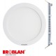 LEDPANEL18F ROBLAN LED Downlight Circular 18W 100-240V 1300Lm 4000K 225 x 22mm (ARO BLANCO)