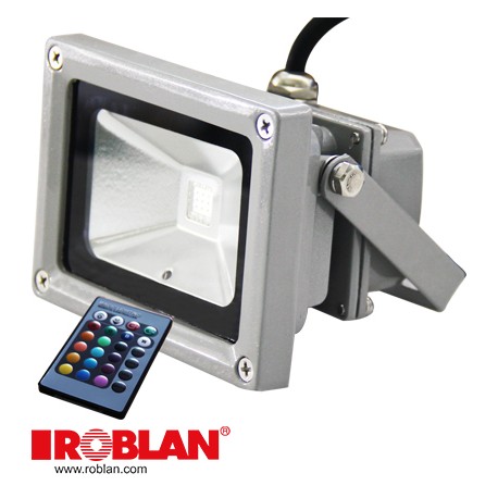 LEDMHL10RGB ROBLAN Projecteurs LED 10W RGB 100-240V IP65