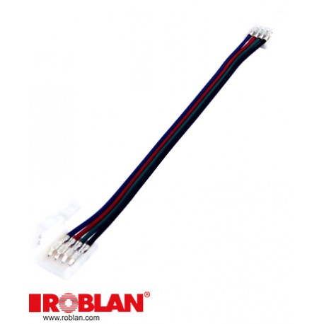 CONCLIP20RGBSS ROBLAN strisce connettore CLIP RGB "due strisce" (c / 10 centimetri Cavo) 