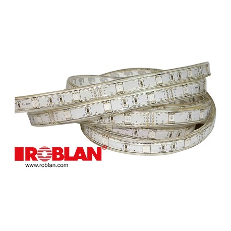 LEDT144HIP67W ROBLAN Bande de LED 14,4W IP67 12V Blanc 1224lm SMD2835 0.2W 60 LED/m (bobine de 5 mètres) (68..