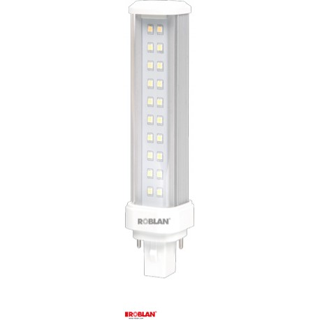 LEDPLQ8F ROBLAN PLQ 8W LED 750LM 4100K fredda 120a 220-240V 2P Base Rotativa