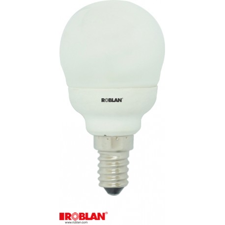 ESLT2E92700E14 ROBLAN Sphérique Faible consommation Mini Sphérique 9W E14 2700K T2