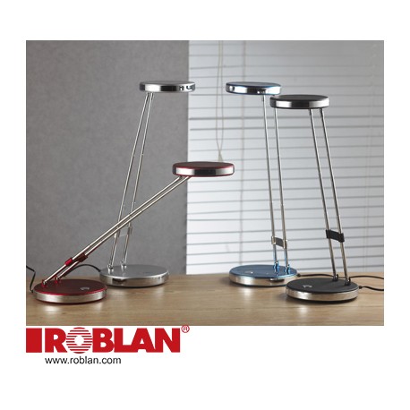 DEL725S ROBLAN Lampe de table LED (30 LEDs) C/USB ARGENT