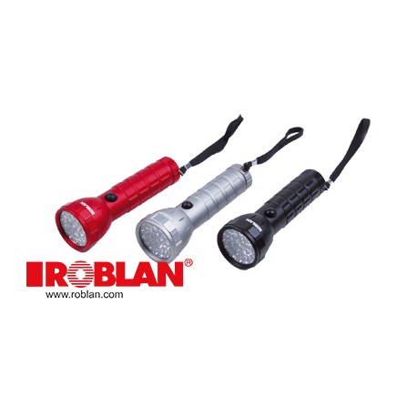  GL7028P ROBLAN Taschenlampe 28 LEDs SILVER