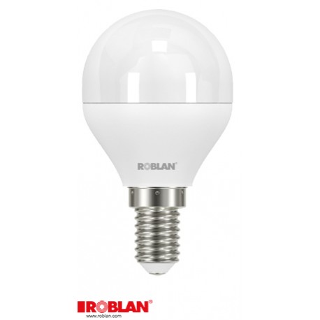 SKYA15CE14 ROBLAN LED Esférica 6W Cálido 3000K E14 510Lm 220V-240V