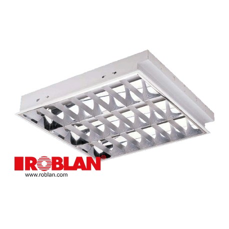 JX02418-E ROBLAN Écran Fluorescente 4x18 Empotrar électronique