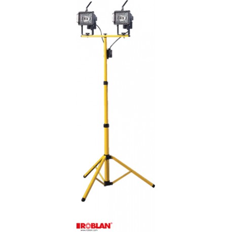 MHL017B ROBLAN Trípode 2 x Reflector 500W c/lampe
