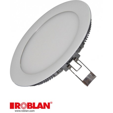 LEDPANEL12C ROBLAN LED Downlight 12W 100-240V 780Lm 3000K 172 x 22mm (Blanc)