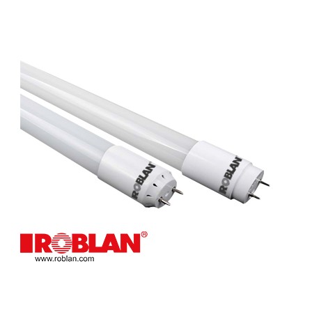 LEDT809330F ROBLAN Tubo LED Cristal + protección anti estallido PCB 600mm 9W 4000K 990lm 330º PF0.9
