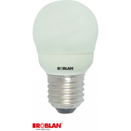 ESLT2E94100E27 ROBLAN Sphérique Faible consommation Mini Sphérique 9W E27 4100K T2