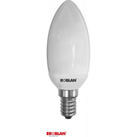 ESLT2V94100E14 ROBLAN bougie Faible consommation bougie 9W E14 4100K T2