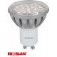  LEDSMD24AW ROBLAN LED SMD dichroïques GU10 4,5W ALUMINIO Blanc 24 5050SMD 220V 300Lm