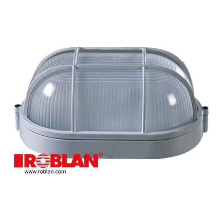 FPL3032W ROBLAN Plafond Oval Grille Double X Max. 60W Blanc