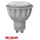 LEDMAGU106C ROBLAN Dichroic LED GU10 6W 300lm 3000K 100-240V Quente 25º-40º-55º Multi Angle
