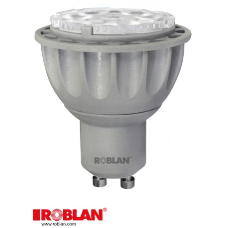  LEDMAGU106C ROBLAN Dichroic GU10 LED 6W 300LM 3000K Warm 100-240V 25º-40º-55º Multi Angle