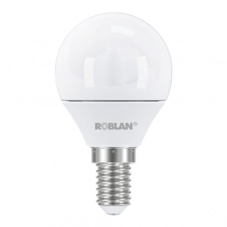 LEDA15E14B ROBLAN Sferica LED 3.5W bianco 6500K 280lm 100-250V E14