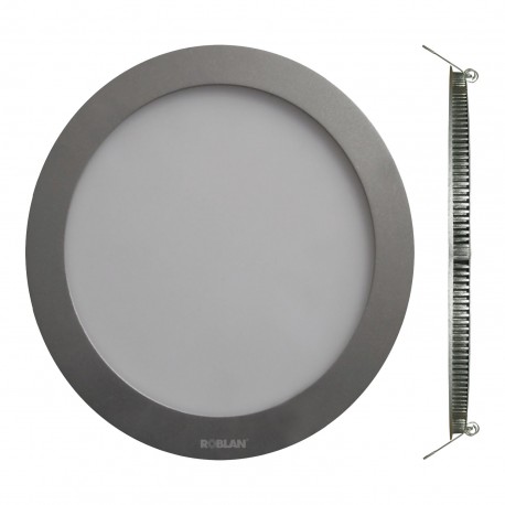 LEDPANEL18CH ROBLAN LED Downlight 18W 100-240V 1250Lm 3000K 225 x 22mm (CHROME Mat)