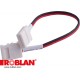 CONCLIP203528SS ROBLAN CLIP connecteur pour les bandes de LED 8mm "deux bandes" (c/cable 10cm)