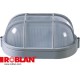  FPL1035SB ROBLAN Plafond Oval Grille Double X Max. 60W Blanc Zamac