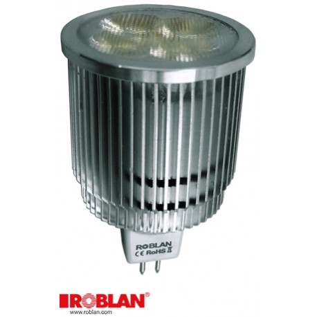  LEDMR165X1C ROBLAN LED Dicroico MR16 5X1W LED 7W Cálido 3000-3500K 420LM 11-15V