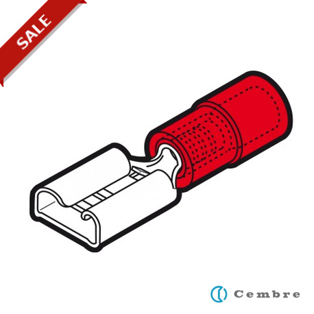 RF-F305 2051560 CEMBRE RF-F305 ENCHUFABLE ROJO 2,8 х 0,5