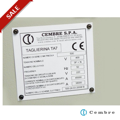 48915 4117364 CEMBRE MG-VRT-RH 48915 PANEL PLATE