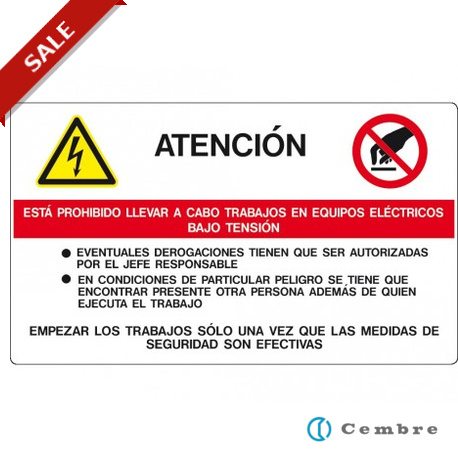 268000-D 4630106 CEMBRE SIGN VS-I80 268000-D (70X120)