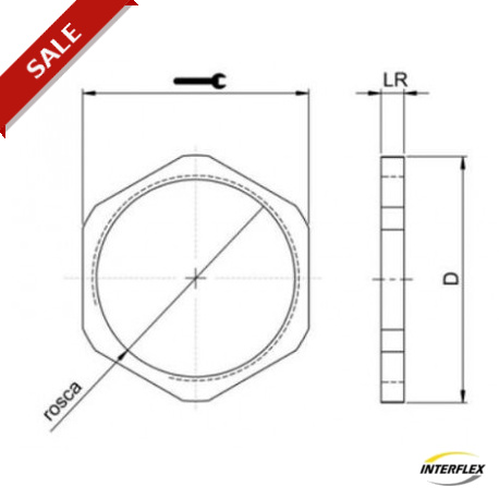 Accessories : Nuts polyamide and nickel plated brass NYLOFIX - 262031