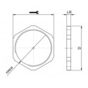 Accessoires: polyamide noix et laiton nickelé Nylofix - 263231