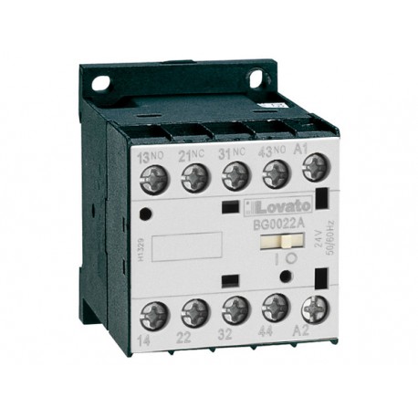 11BG0022A400 BG0022A400 LOVATO CONTROL RELAY WITH CONTROL CIRCUIT: AC AND DC, BG00 TYPE, AC COIL 50/60HZ, 40..