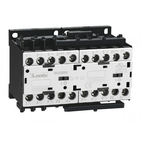 11BGR0901A230 BGR0901A230 LOVATO REVERSING CONTACTOR ASSEMBLY, AC COIL, EXTERNAL INTERLOCK WITH POWER AND AU..